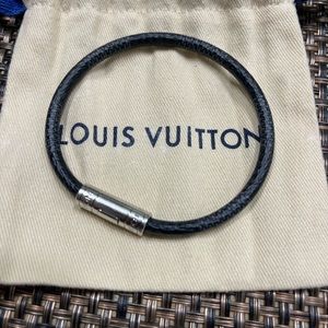 Louis Vuitton Keep It Bracelet Damier Graphite Canvas